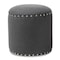 Baxton Studio Rosine Modern Dark Grey Upholstered Nail Trim Ottoman 143-8144 - alternate 1